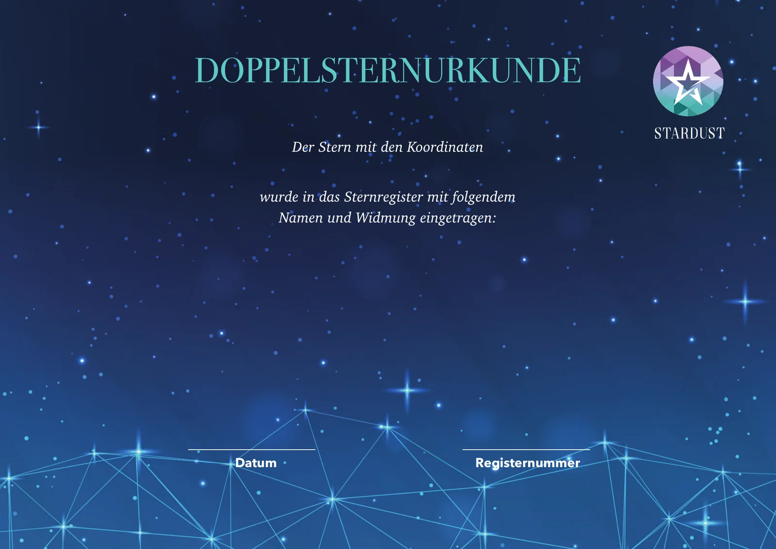Vorschau deiner Sternurkunde